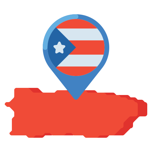 Puerto Rico silhouette icon
